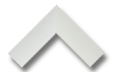 White chevron arrow icon pointing up on a black background