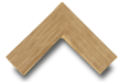 Light oak wood picture frame corner sample
