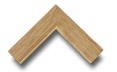 Natural light oak wood picture frame corner sample