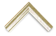 Classic silver and cream corner sample for picture framing