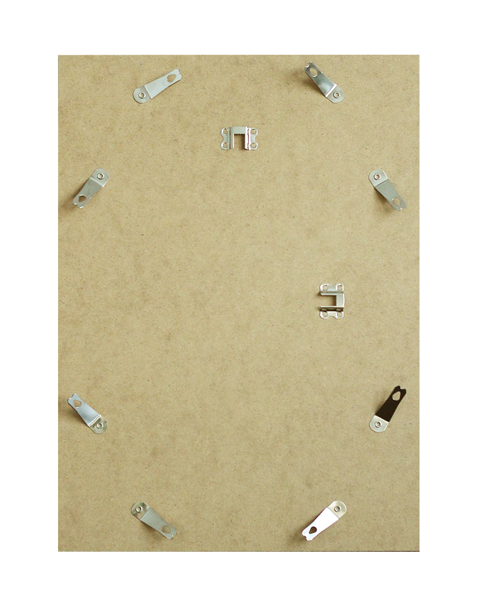 Dos en MDF avec clips tournants pour cadres en bois, crochets en dents de scie
